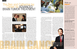 The Ben and Catherine Ivy Center for ADVANCED BRAIN TUMOR