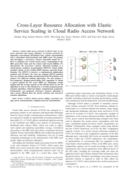 Cross-Layer Resource Allocation with Elastic Service Scaling in