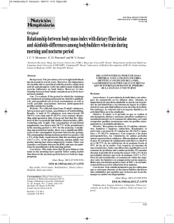 Original Relationship between body mass index with dietary fiber