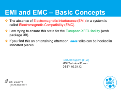 EMI and EMC - Basic Concepts - DESY