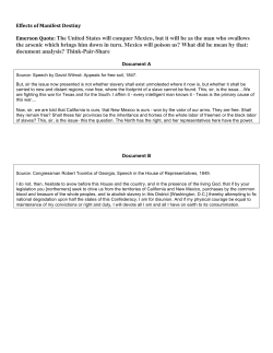 The United States will conquer Mexico, but it will be as the man who