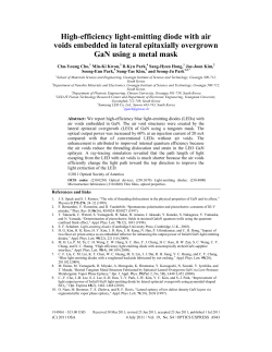 High-efficiency light-emitting diode with air voids
