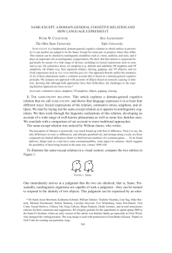 Same-except: A domain-general cognitive relation