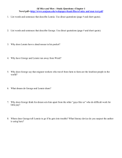 Of Mice and Men Study Questions