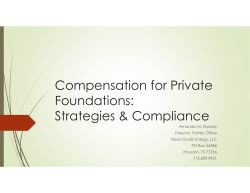 Compensation for Private Foundations