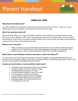 Parent Handout - Advocate Children`s Hospital