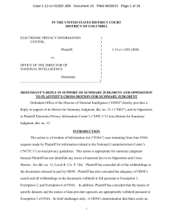 Defendant`s Reply and Opposition to Cross