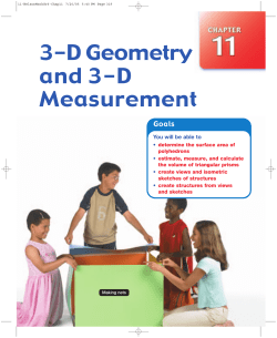 3-D Geometry and 3-D Measurement