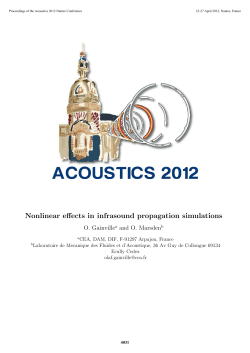 Nonlinear effects in infrasound propagation simulations