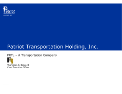 PDF - Patriot Transportation Holding, Inc.