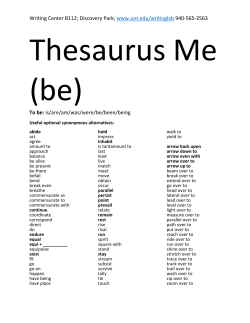 Thesaurus Me, 7 Science Verbs