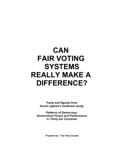 landmark study - Fair Vote Canada