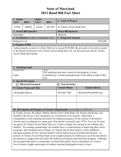 St. Francis Xavier Head Start