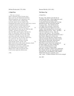 Nineteenth Poems - Macaulay Honors College