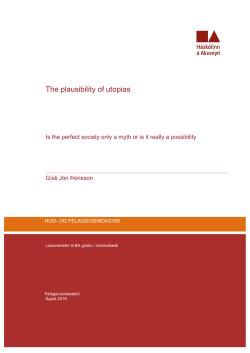 The plausibility of utopias