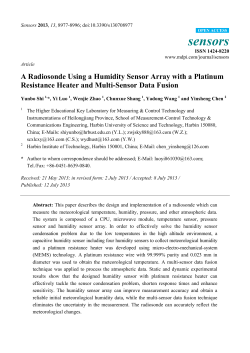 A Radiosonde Using a Humidity Sensor Array with a Platinum