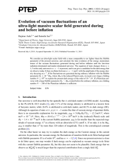 Evolution of vacuum fluctuations of an ultra-light