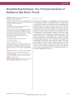 Breastfeeding Keratosis