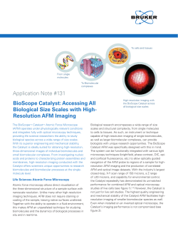 Application Note #131 BioScope Catalyst: Accessing All Biological