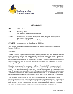 Item 7 Grant Program Guidelines Memo