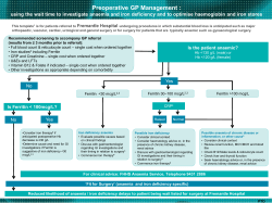 Pre-operative anaemia in elective orthopaedic