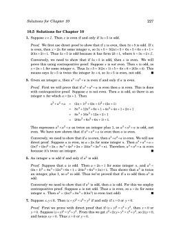 Chapter 10 Solutions