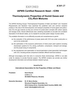 Thermodynamic Properties of Humid Gases and CO 2