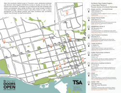 Program Map - Toronto Society of Architects