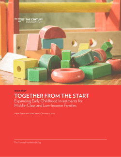 together from the start - The Century Foundation