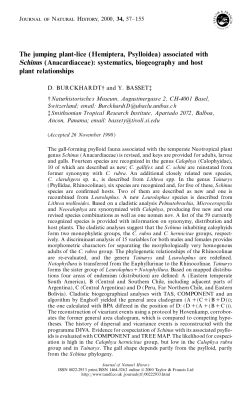 The jumping plant-lice (Hemiptera, Psylloidea) associated with