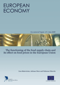 the functioning of the food supply chain and its effect on food prices