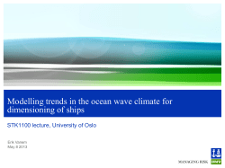 Modelling trends in the ocean wave climate for dimensioning