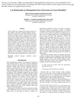 Can relationality be distinguished from