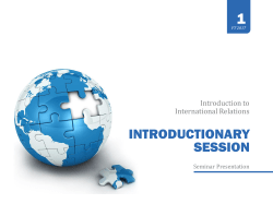 01_Introductionary Session - Universit&auml;t der Bundeswehr