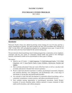 our brochure - Pacific Clinics