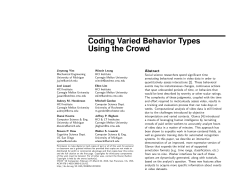 Coding Varied Behavior Types Using the Crowd