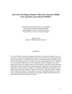 How Does Declining Unionism Affect the American Middle Class