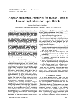 Angular Momentum Primitives for Human Turning: Control