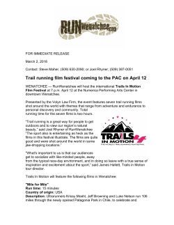 Trail running film - Wenatchee Valley Sports