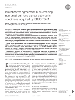 Interobserver agreement in determining non