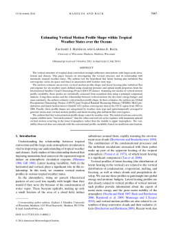 Handlos and Back - American Meteorological Society