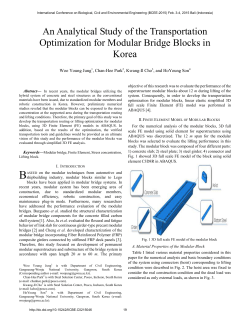 An Analytical Study of the Transportation Optimization for Modular