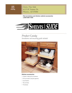 Product Catalog - Shelves That Slide