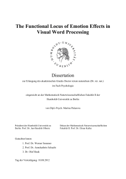 The functional locus of emotion effects in visual word