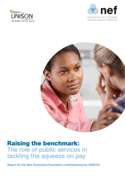 Raising the benchmark: The role of public services in