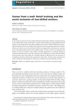 Scenes from a Mall: Retail Training and the Social