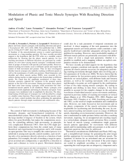 Modulation of Phasic and Tonic Muscle