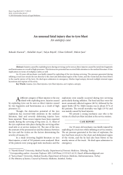 An unusual fatal injury due to tyre blast An autopsy case