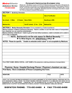 Physician Certification Statement