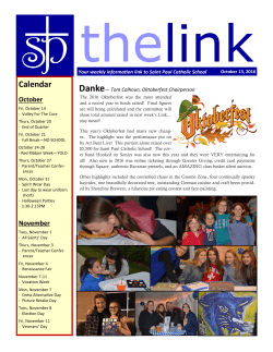 Calendar - St Paul Catholic School